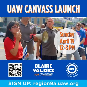 UAW for Claire Canvass
