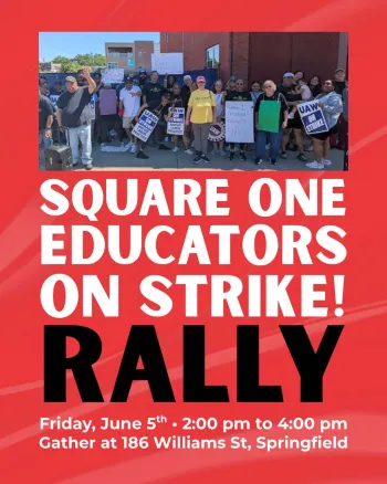 Square One Strike Rally Flyer