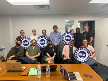 ATS-NYFA bargaining committee at work
