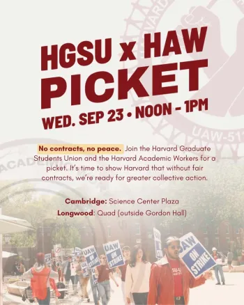 HAW-UAW & HGSU-UAW Practice Picket for a Fair Contract