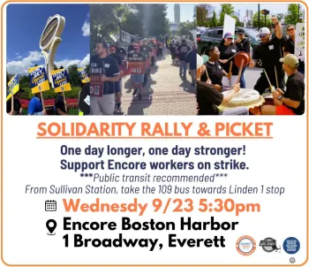 Solidarity Rally for Striking Encore Workers